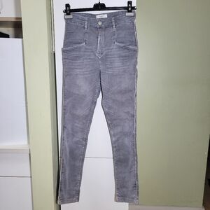 Isabel Marant Etoile skinny high rise jeans gray 36 XS small